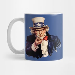 Finger Pointing Patriotic Icon Mug